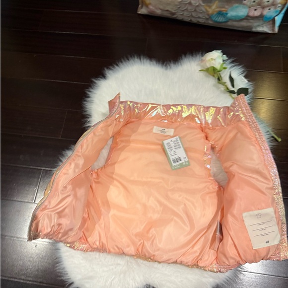 H&M Iridescent Pink Puffer Vest - Picture 4 of 6